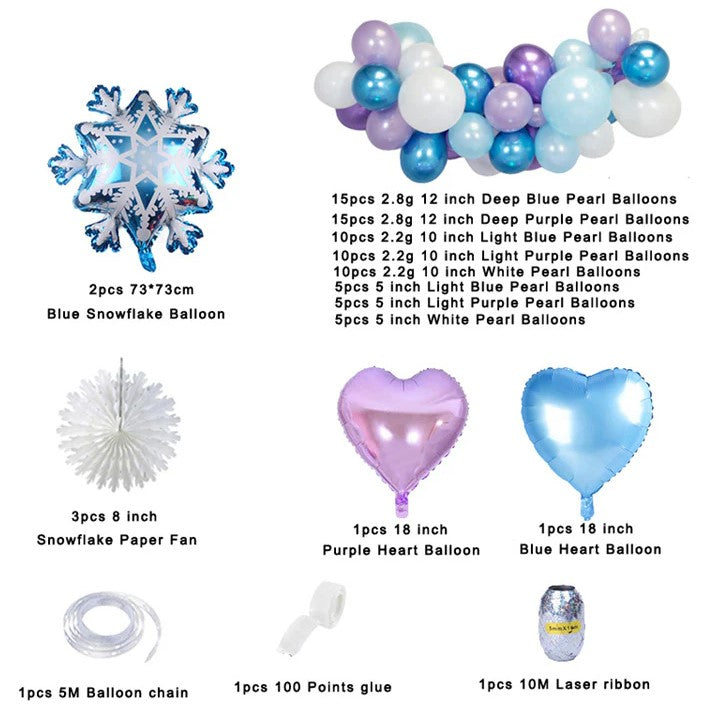 Winter Themed Balloon Garland Kit (84 Pc)