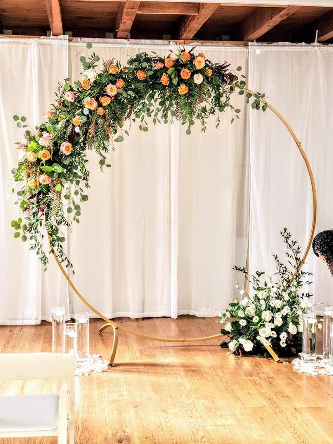 Gold Circle Wedding Arbor