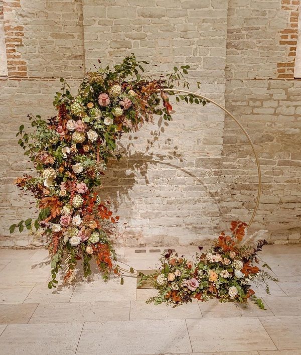 Gold Circle Wedding Arbor