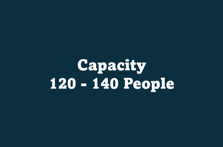 120-140 People Standing Room Only