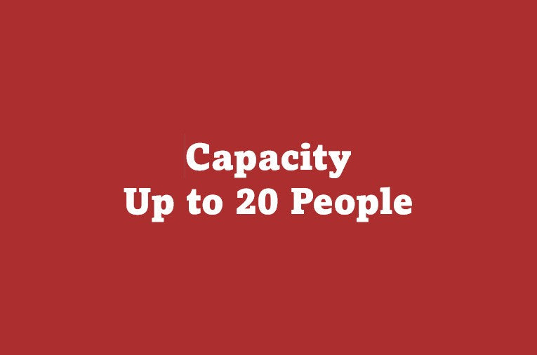 Up to 20 People Standing Room Only