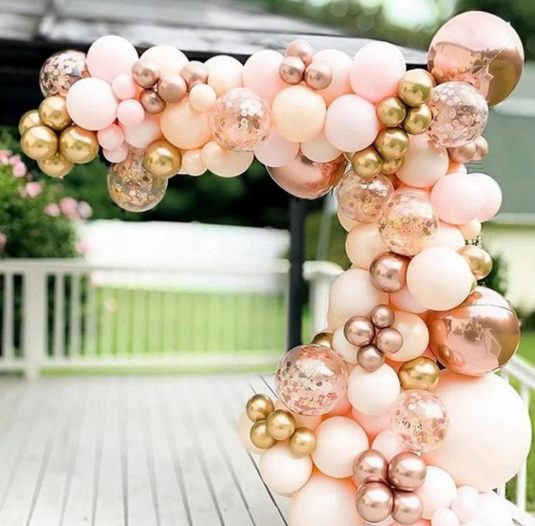 Blush Pink & Gold Balloon Garland Kit (96 Pc)