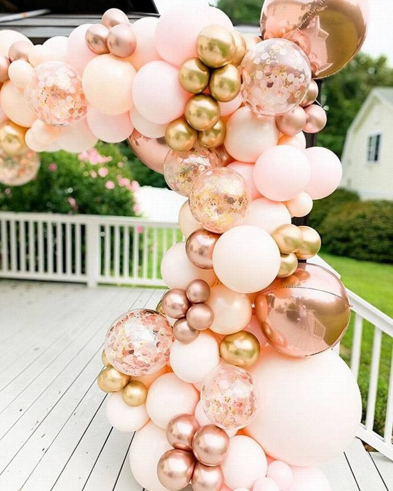 Blush Pink & Gold Balloon Garland Kit (96 Pc)