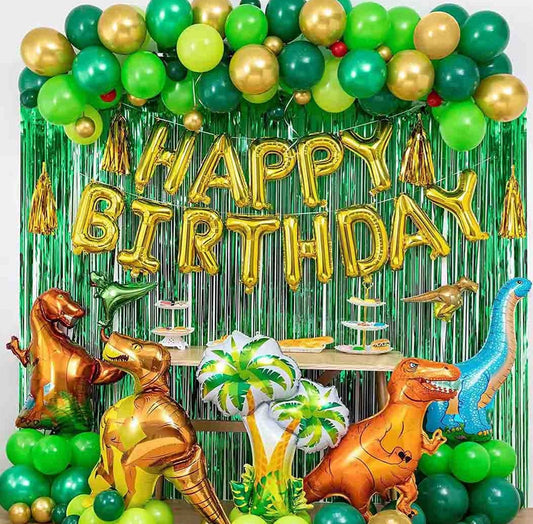 Dinosaur Happy Birthday Balloon Garland Kit (100 Pc)