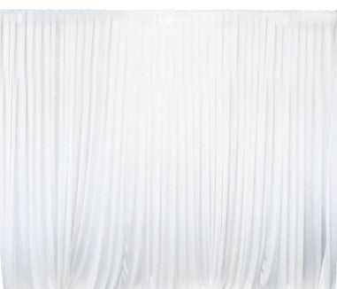 Bridal Backdrop with Silk Curtain and Warm Light