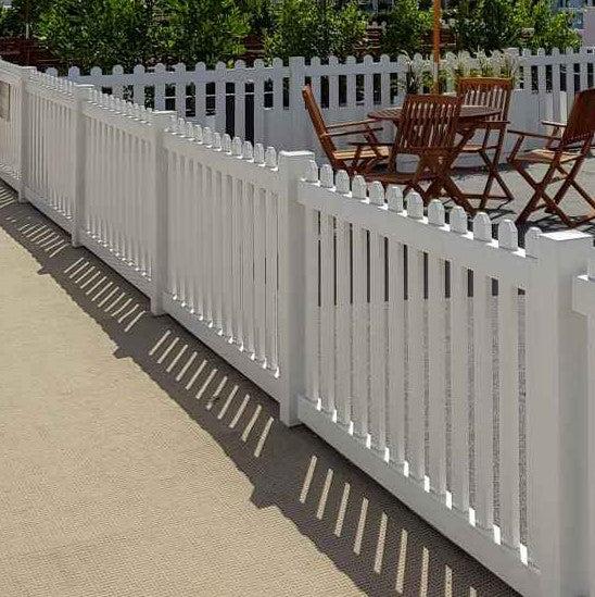 White Picket Temporary Fence Delux Party Hire