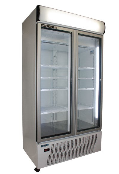 Huxford HFM30Plus Commercial Double Glass Door Fridge