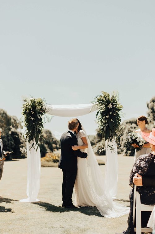 White Wedding Arbor